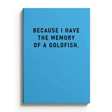 Memory of a Goldfish Notebook