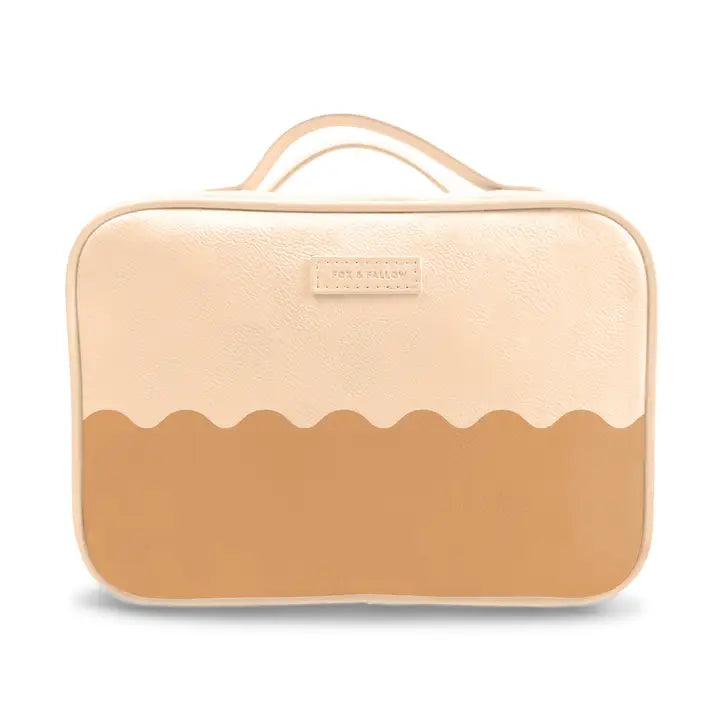 Caramel Ripple Cosmetic Bag