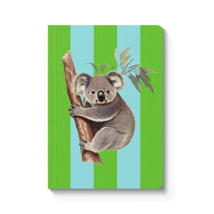 Striped Koala Note Book
